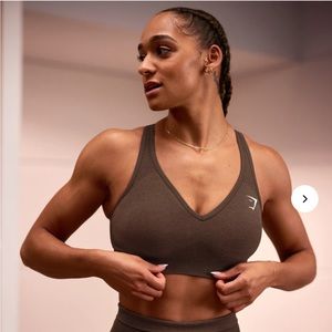 Gymshark V Neck Sporta Bra - Vital Seamless 2.0